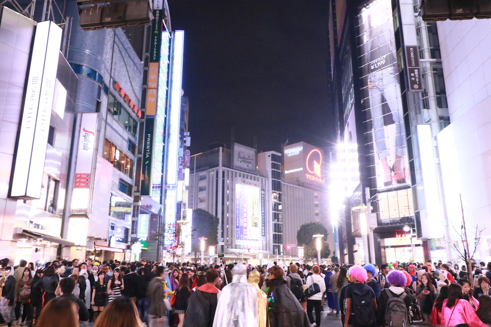 渋谷109付近の風景