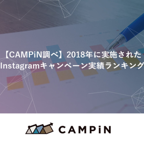 【CAMPiN調べ】2018年に実施された Instagramキャンペーン実績ランキング